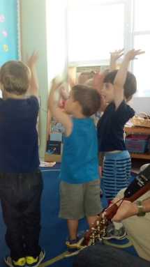 The author’s son on the last day of school