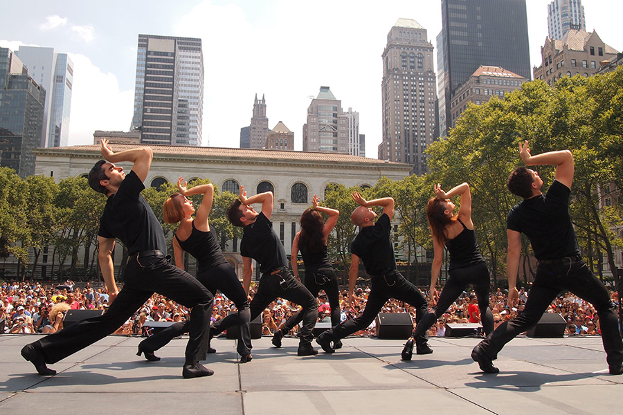 Broadway in Bryant Park
