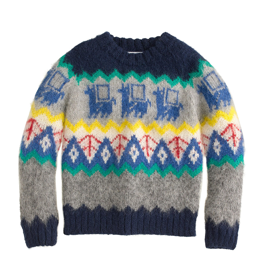 Kids’ Industry of All Nations Hand-knit Alpaca Sweater