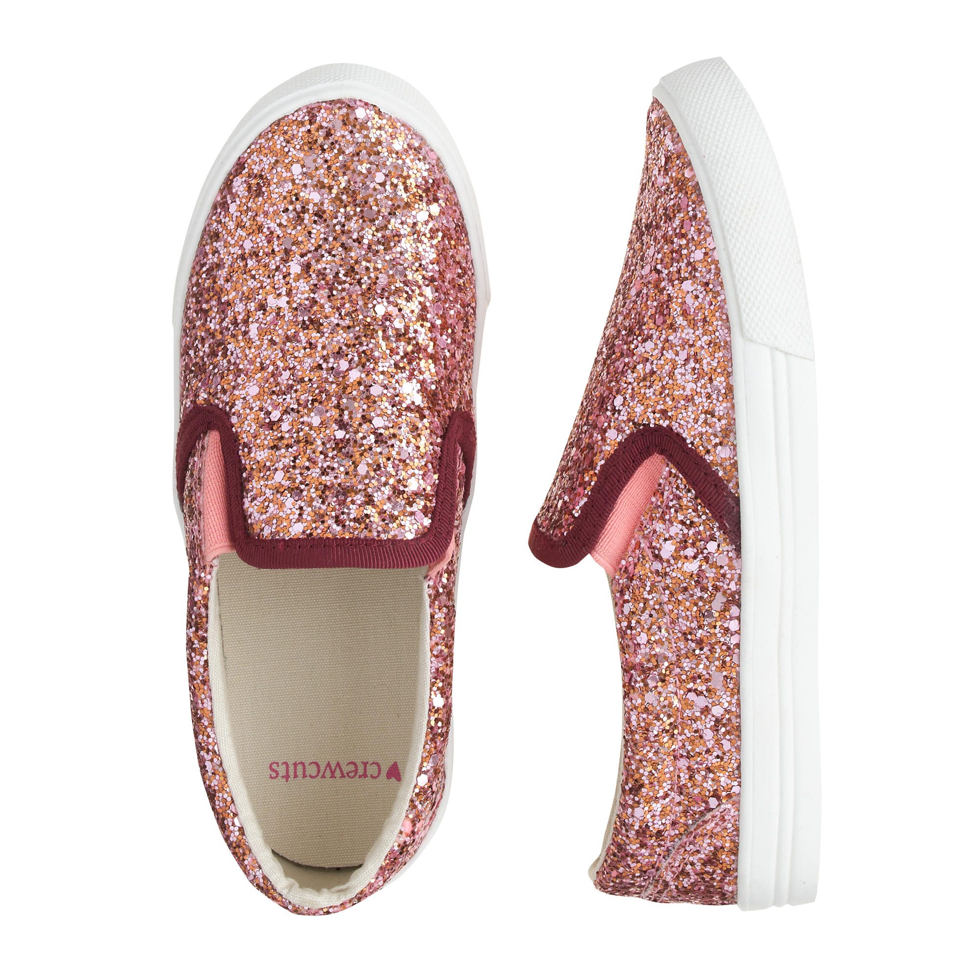 J.Crew crewcuts Girls’ Glitter Slip-On Sneakers