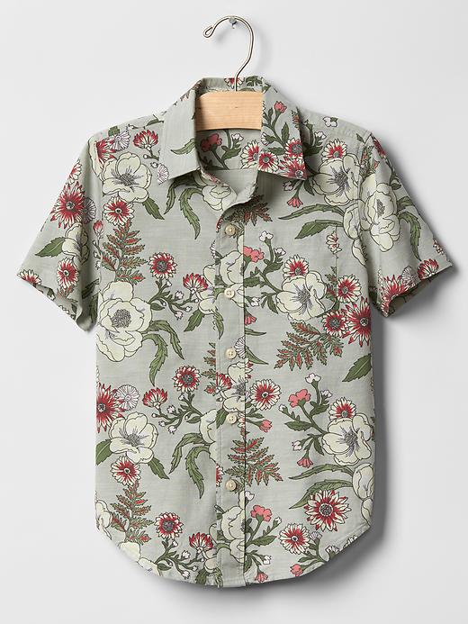 GAP Kids Floral Chambray Shirt