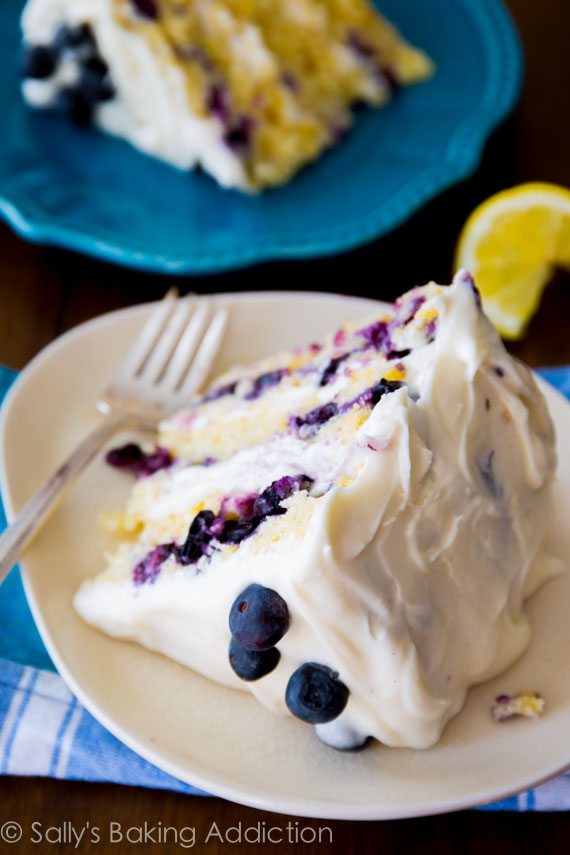 Lemon Blueberry Layer Cake