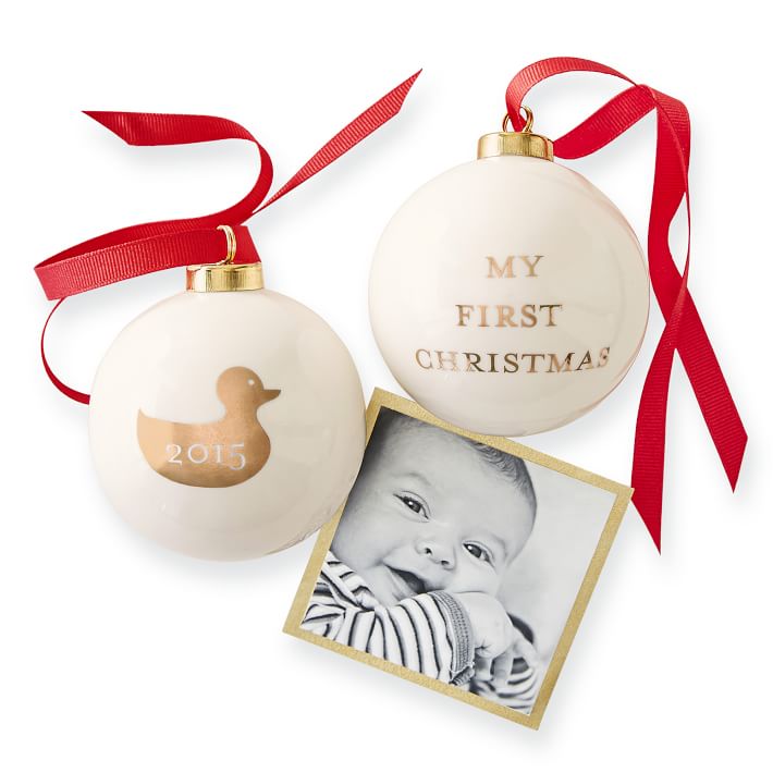 Mark & Graham 2015 Ceramic Ornament, My First Christmas