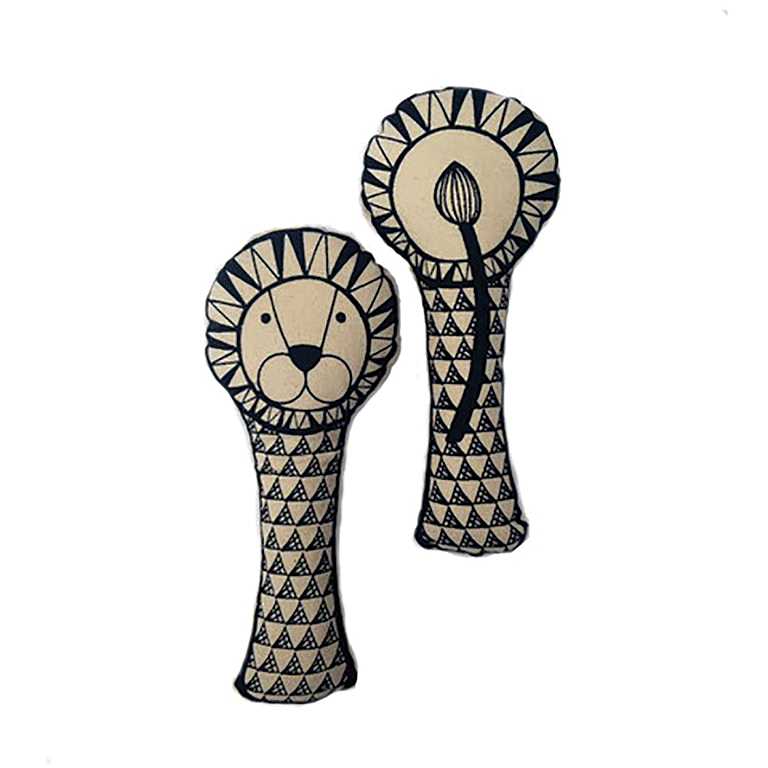 Organic Lion Rattle by My Brooklyn Baby