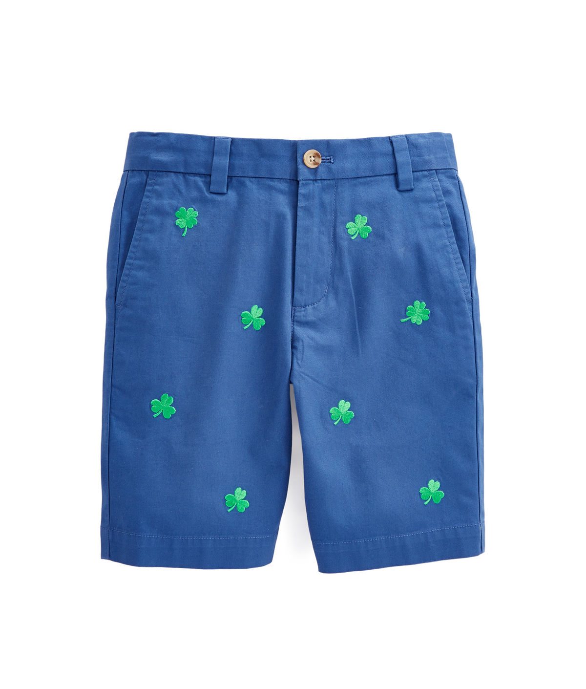 Vineyard Vines Boys Lucky Clover Embroidered Breaker Shorts