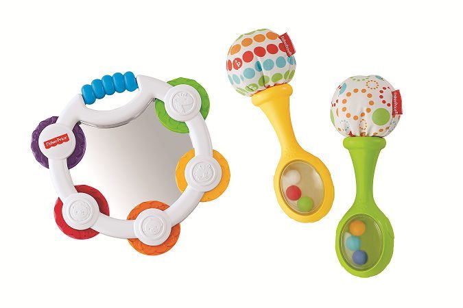 Tambourine & Maracas Gift Set by Fisher Price