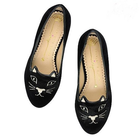 Charlotte Olympia Incy Kitty Flats