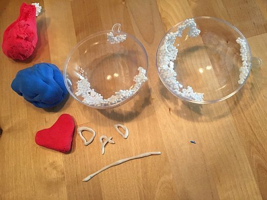 Clear holiday ornament deco!