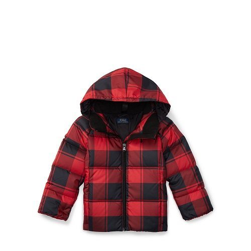 Ralph Lauren Kids Quilted Down Hooded Jacket
