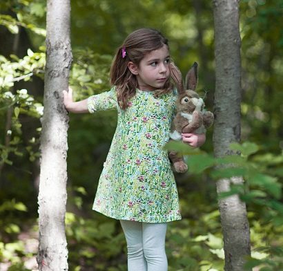 Paper Girl Collection T-Jersey Dress: Sottobosco