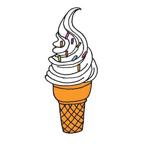 Tattly Soft Serve By Julia Rothman Temporary Tattoos