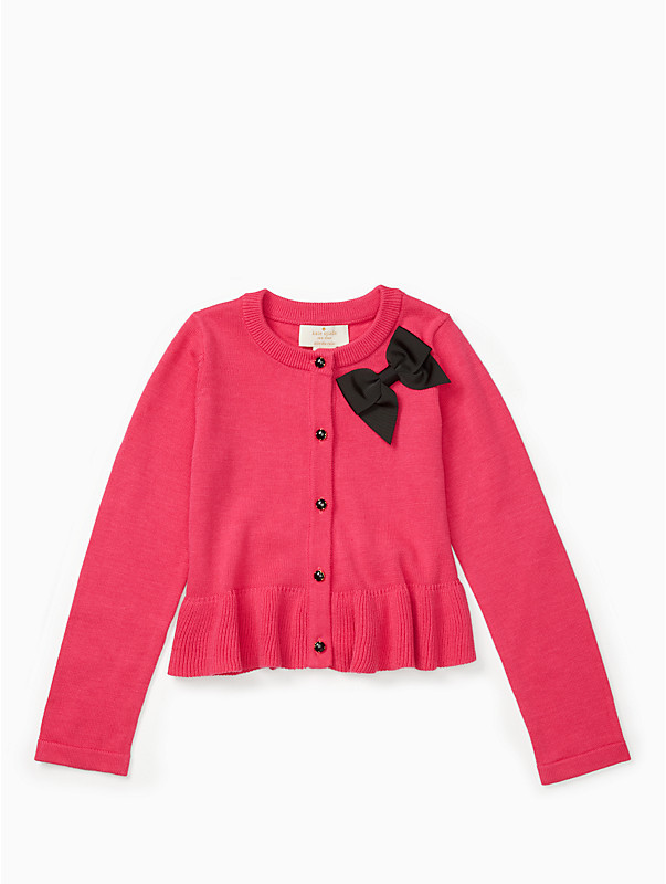 Kate Spade New York girls' peplum cardigan 