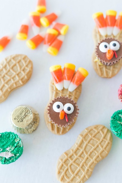 Nutter Butter Turkey Cookies