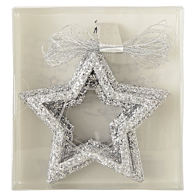 Silver Stars Garland from Land of Nod