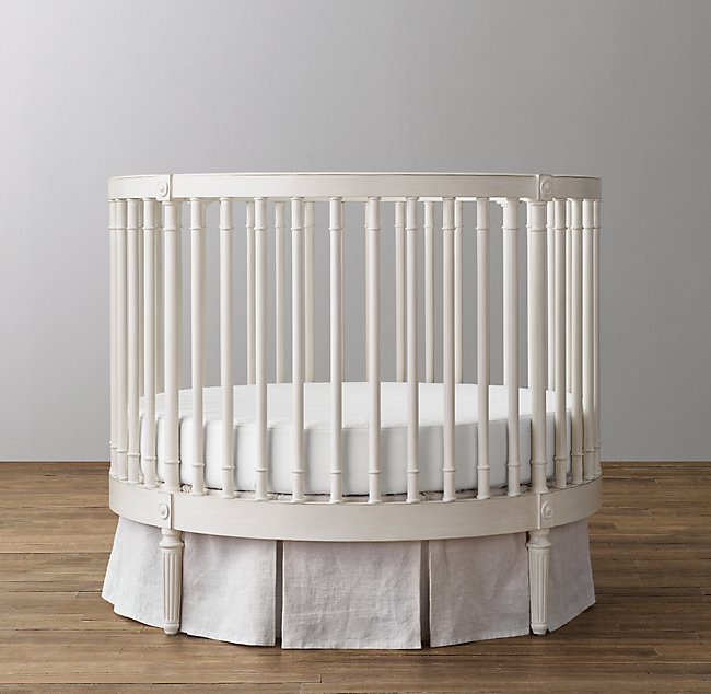 RH Baby & Child Ellery Round Crib & Mattress
