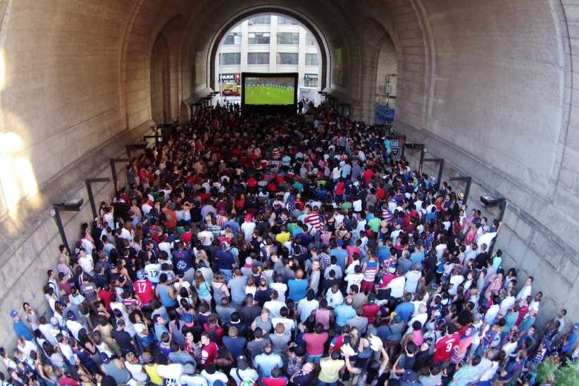World Cup Screening In DUMBO