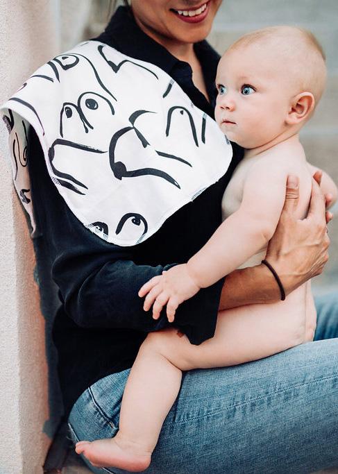 The Boob Burp Cloth