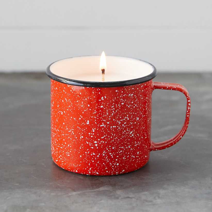 Terrain Hot Cider Candle, Enamel Mug