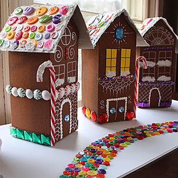 Carton Gingerbread House