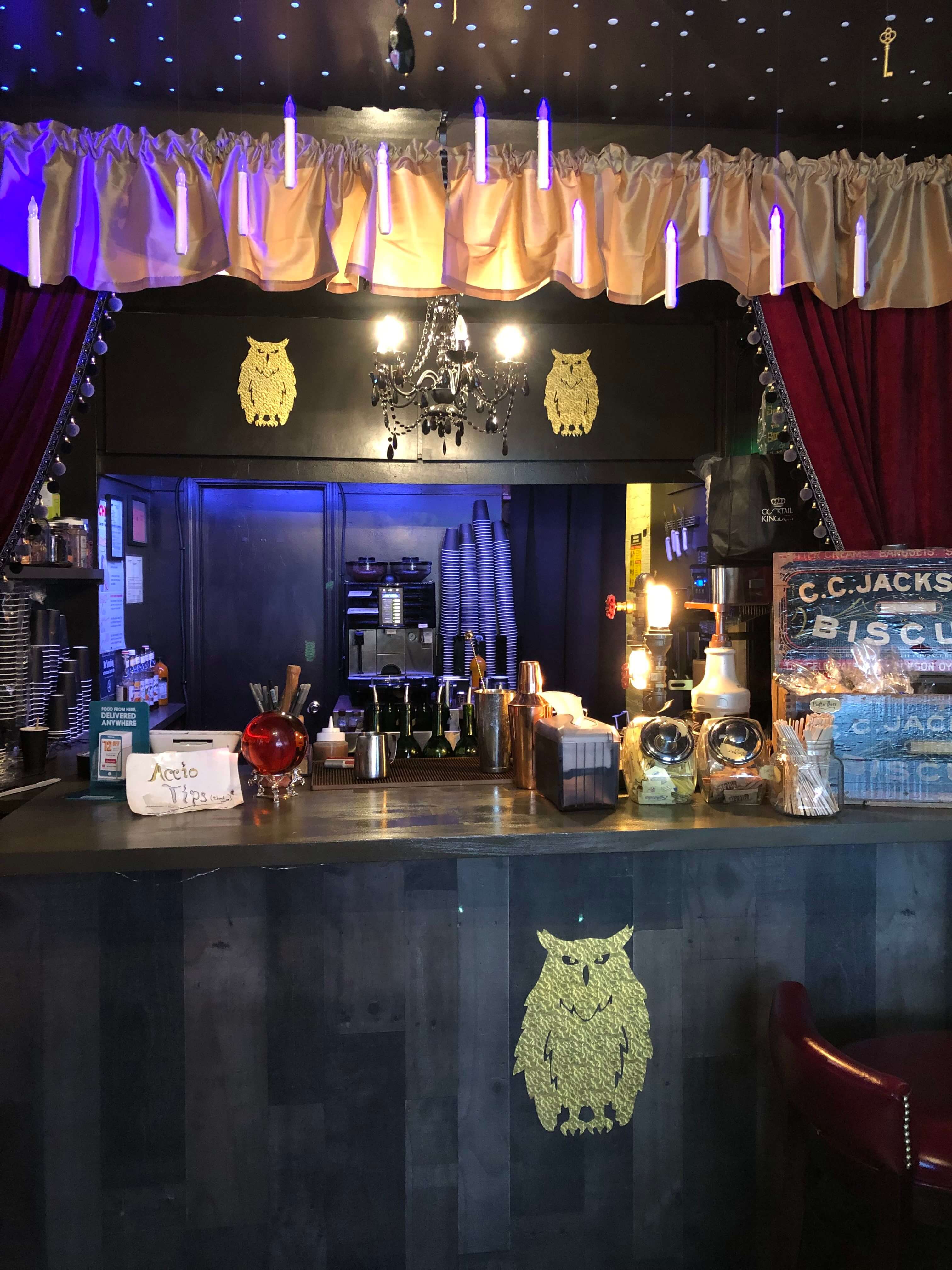 barista area of Steamy Hallows