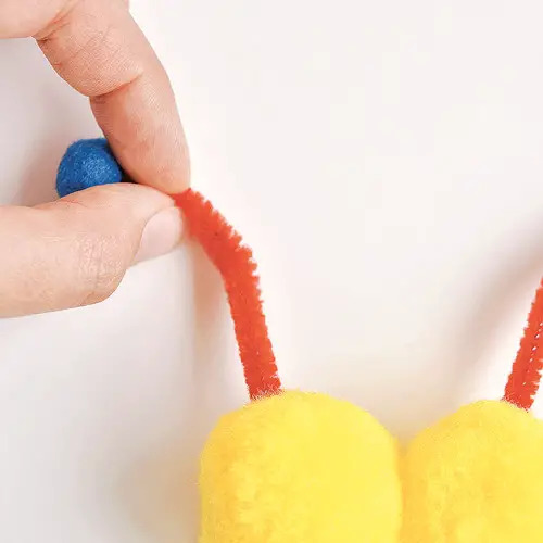 pom pom hand puppet diy step 5 pom pom hand puppet diy step 5
