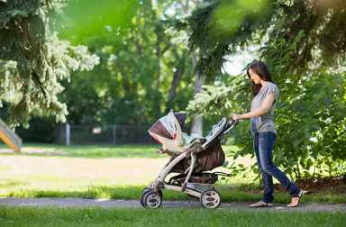 woman-walking-with-stroller