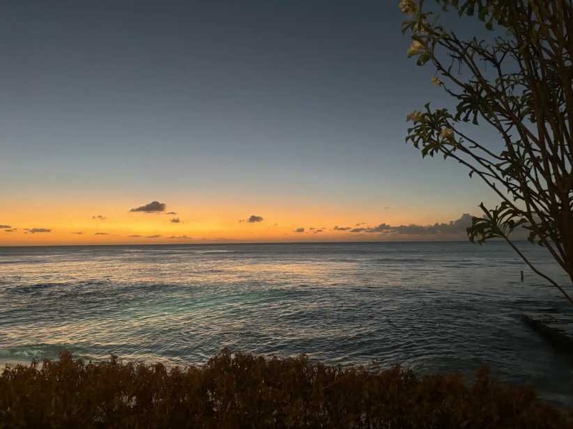 Sunset from the Fairmont Royal Pavilion